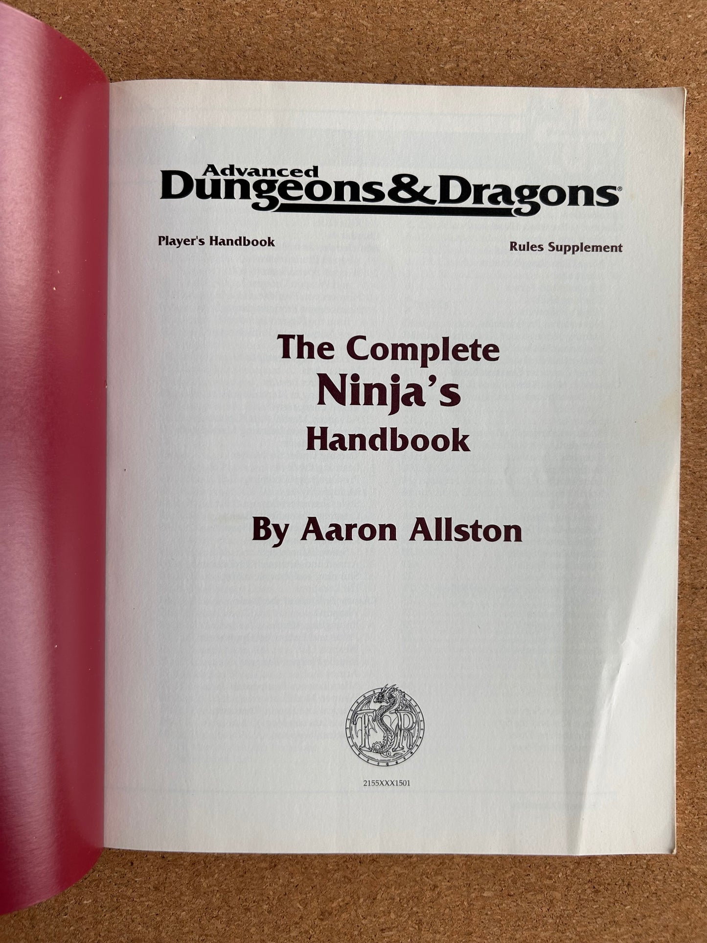 Advanced Dungeons & Dragons - The Complete Ninja’s Handbook - TSR2155 - Paperback (1995)