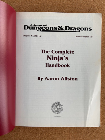 Advanced Dungeons & Dragons - The Complete Ninja’s Handbook - TSR2155 - Paperback (1995)