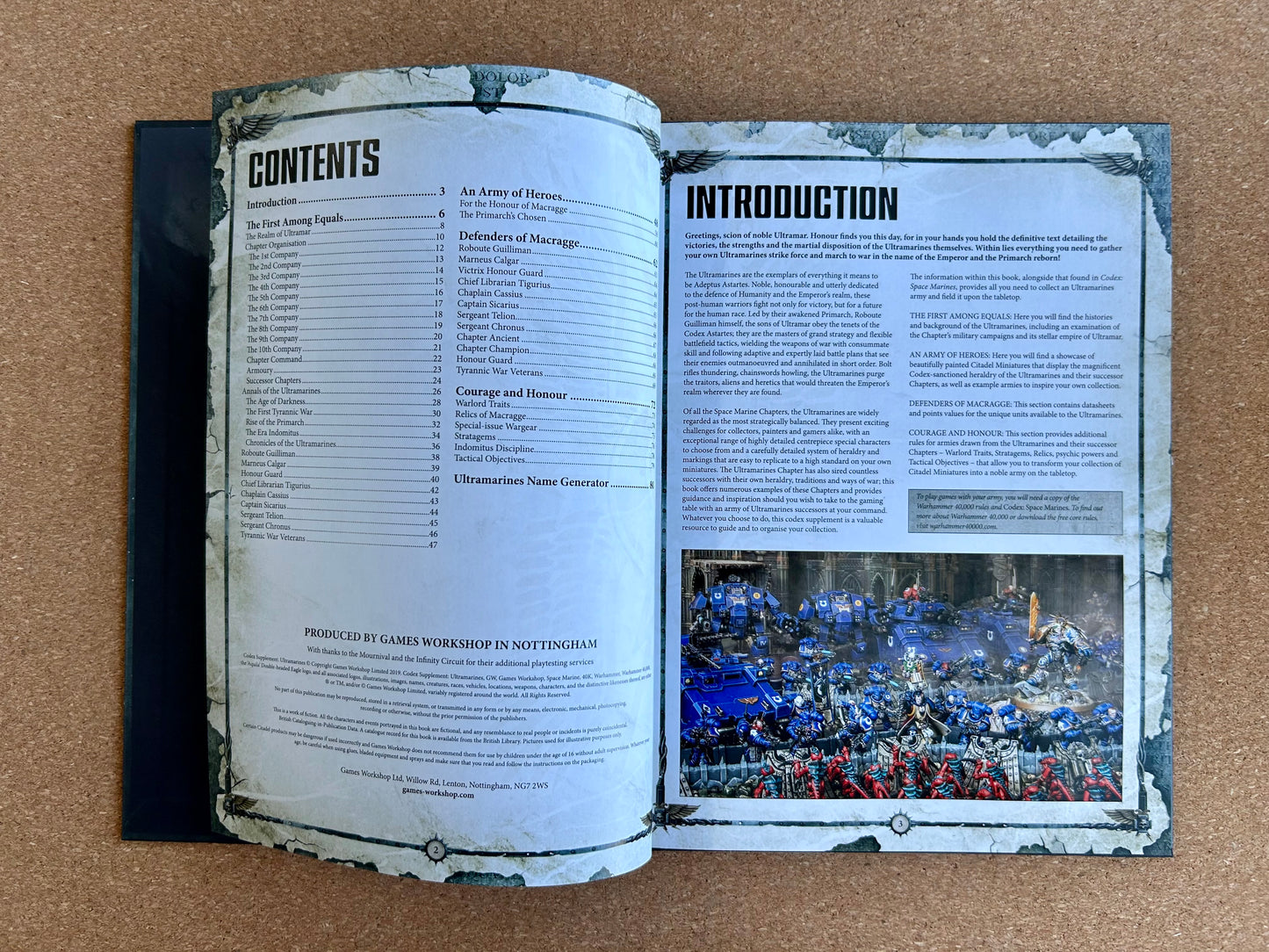 Warhammer 40K 8th Edition - Ultramarines Codex Supplement - Hardcover (2019)