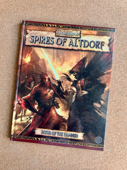 Warhammer Fantasy Roleplay 2nd Ed - Paths of the Damned Spires of Altdorf - Black Library Hardcover (2005)