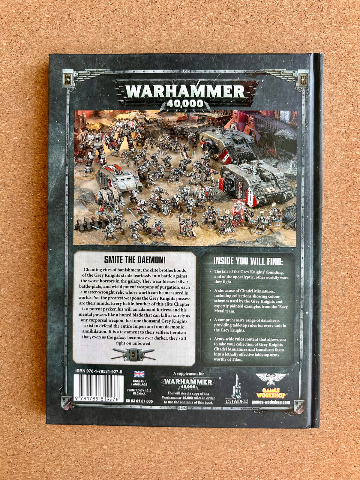 Warhammer 40K 8th Edition - Grey Knights Codex - Games Workshop Hardcover (2017)