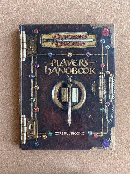 Dungeons & Dragons 3.0/3.5 - Player’s Handbook Core Rulebook I - WOTC Hardcover (2000) - No CD