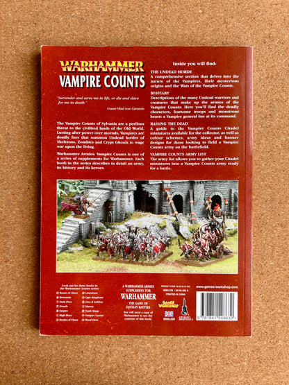 Warhammer Fantasy Armies Codex - Vampire Counts - Games Workshop Paperback (2008)