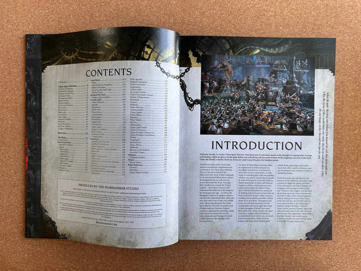 Warhammer 40K 9th Edition - Chaos Space Marines Codex - Hardcover (2022)