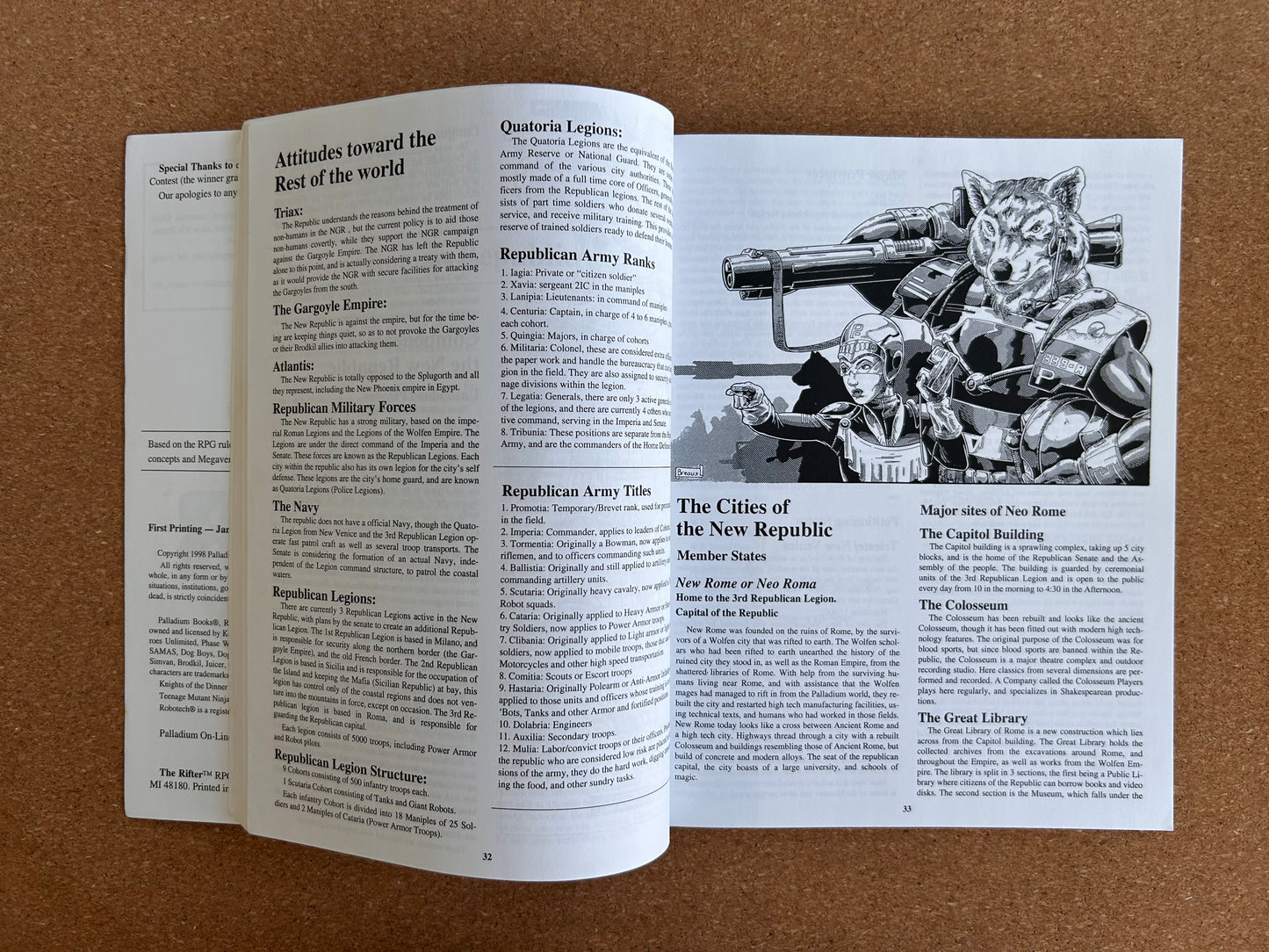 Rifter #1 Guide to the Megaverse - Palladium Books Paperback (1998)
