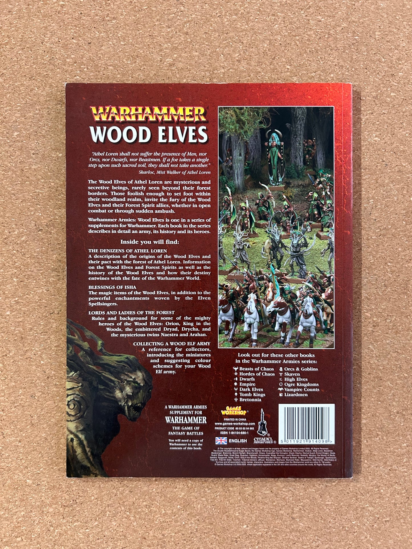 Warhammer Fantasy Armies Codex - Wood Elves - Games Workshop Paperback (2005)