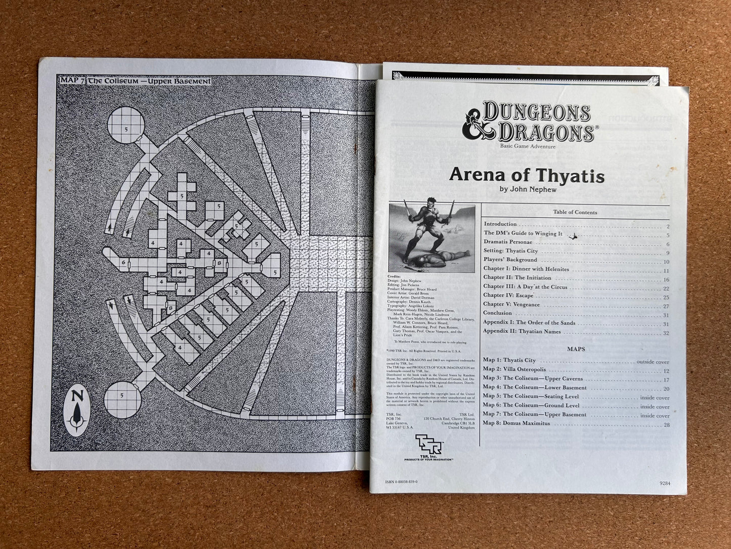 Dungeons & Dragons Adventure - Arena of Thyatis - TSR9284 - Paperback (1990)