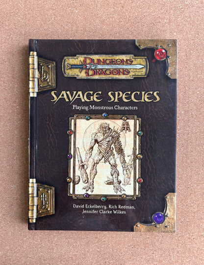 Dungeons & Dragons 3.0/3.5 - Savage Species - WOTC Hardcover (2003)