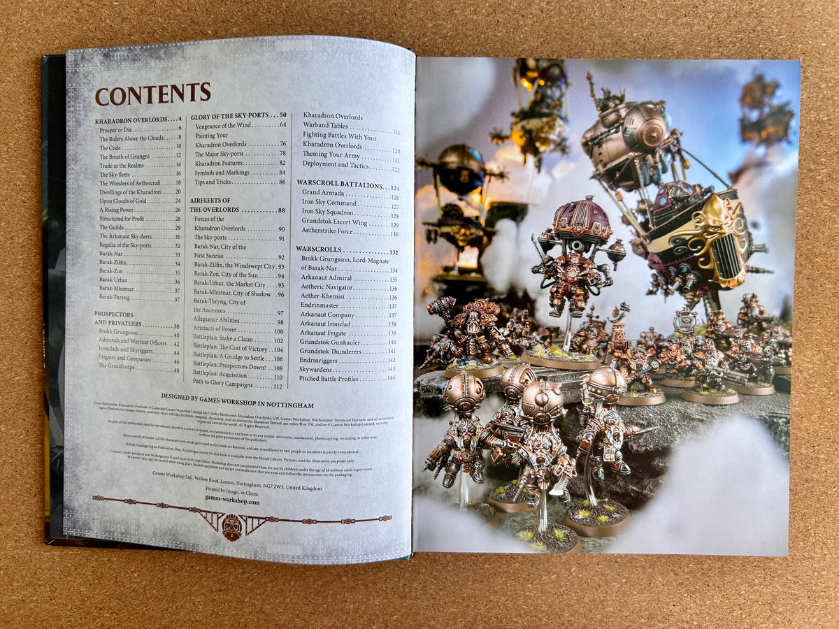 Warhammer Age of Sigmar 1st Edition - Order Battletome Kharadron - Hardcover (2017)