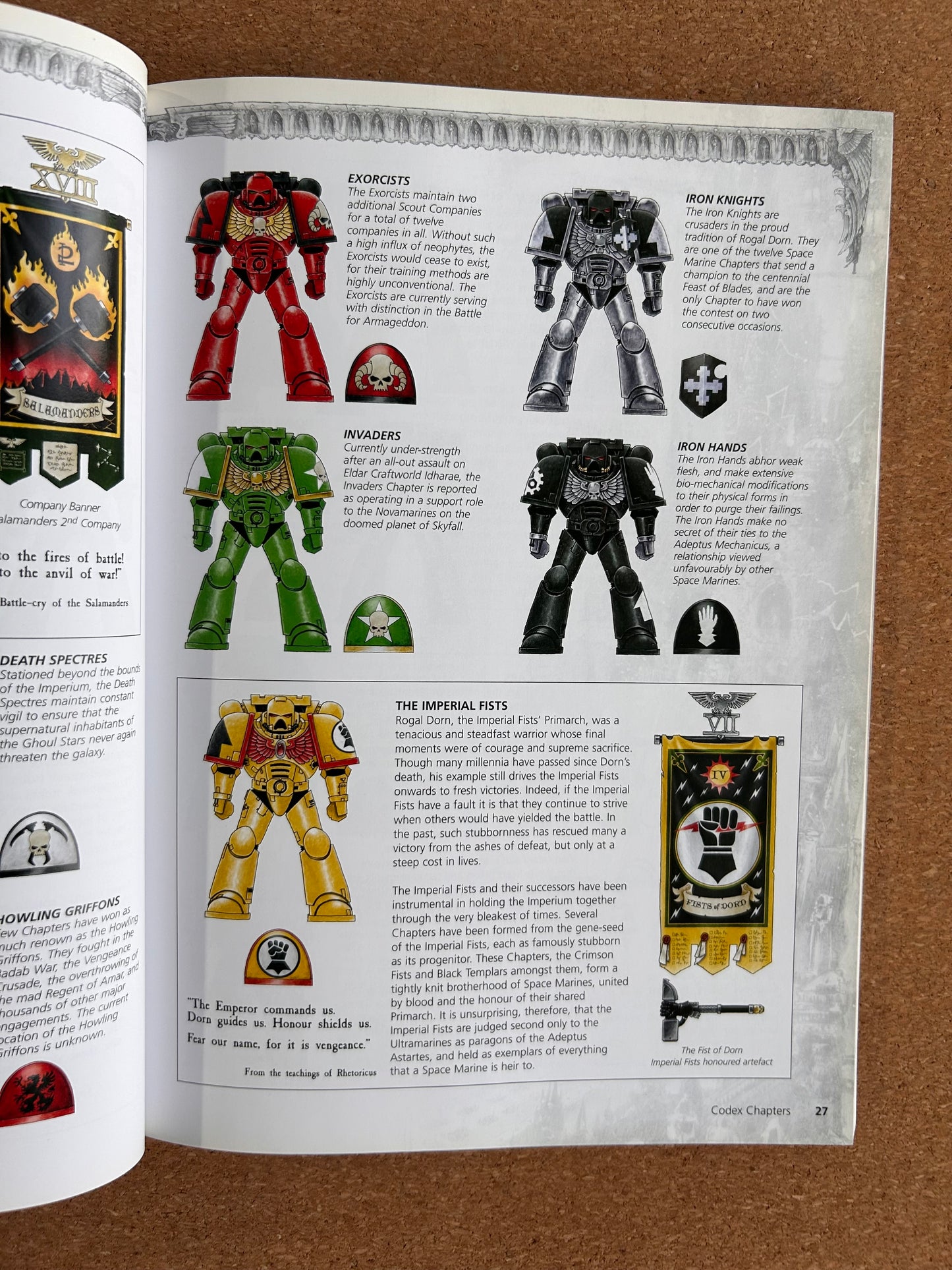 Warhammer 40K 4th Edition - Space Marines Codex - Games Workshop Paperback (2008)