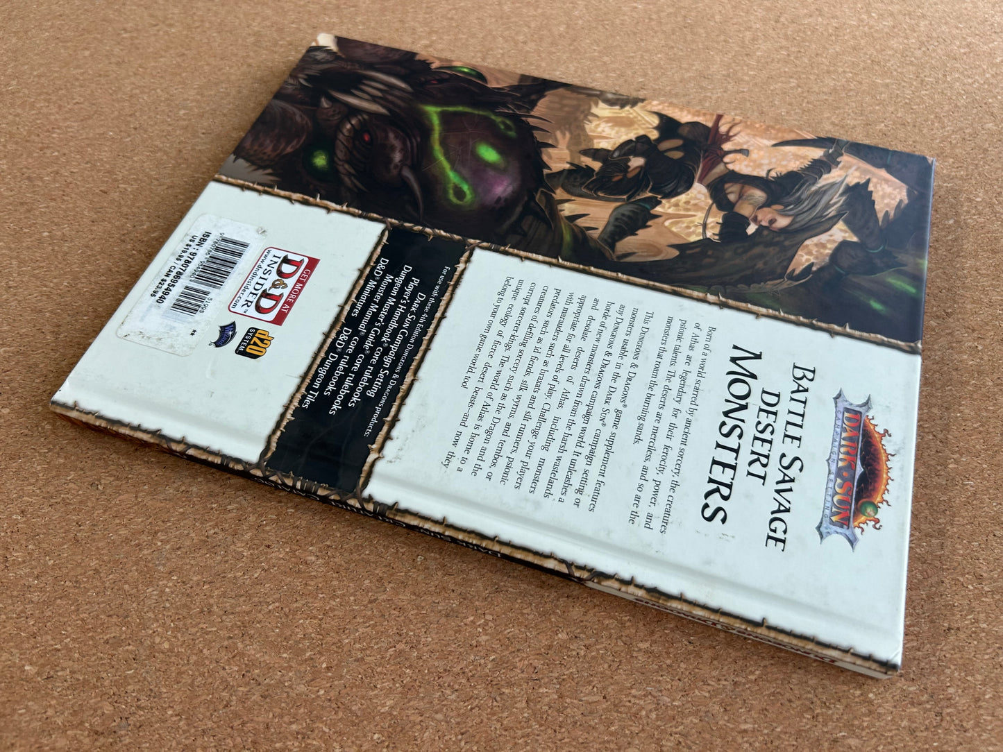Dungeons & Dragons 4th Edition - Dark Sun Creature Catalog - WOTC Hardcover (2010)