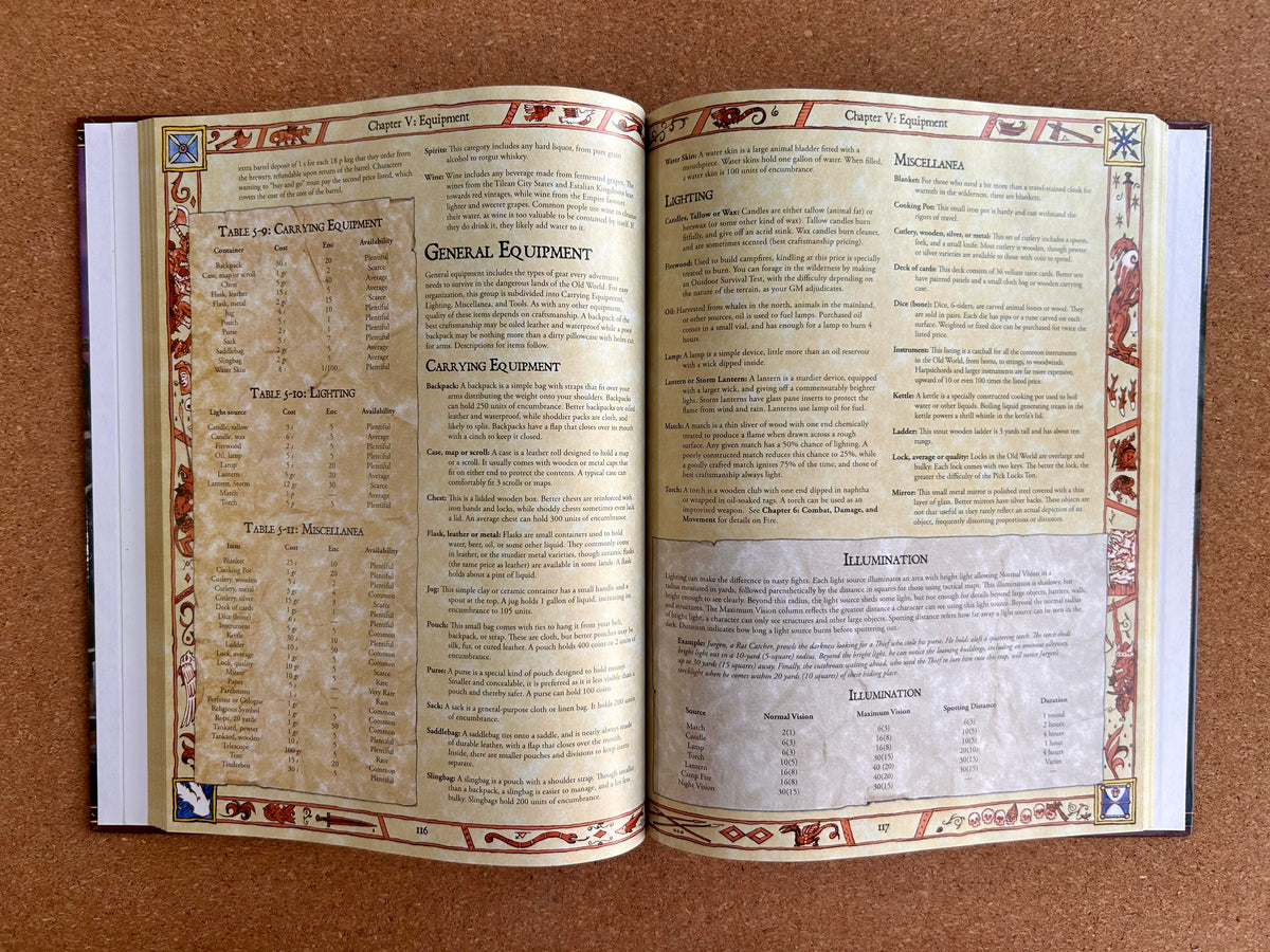 Warhammer Fantasy Roleplay 2nd Ed - Core Rulebook  - Black Library Hardcover (2005)