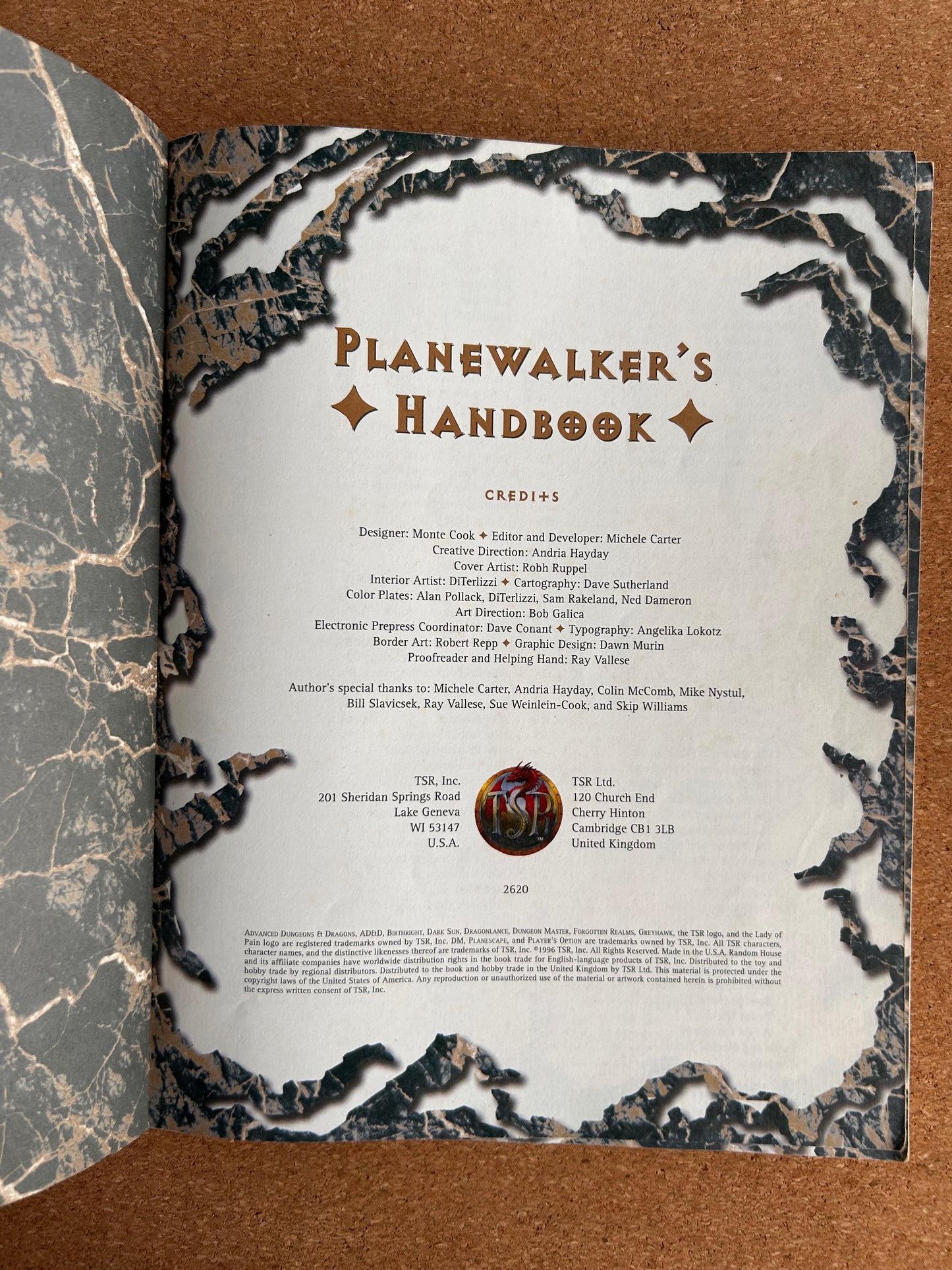 Advanced Dungeons & Dragons Plane Scape - The Planewalker’s Handbook - TSR2620 - Paperback (1996)