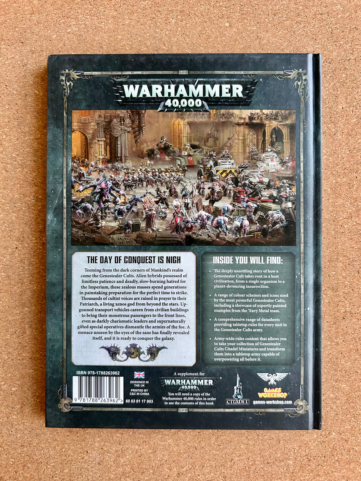 Warhammer 40K 8th Edition - Genestealer Cults Codex - Games Workshop Hardcover (2019)