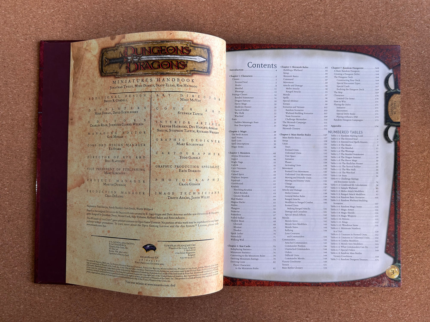 Dungeons & Dragons 3.0/3.5 - Miniatures Handbook - WOTC Hardcover (2003)
