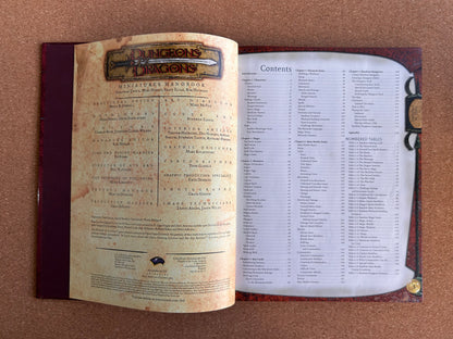 Dungeons & Dragons 3.0/3.5 - Miniatures Handbook - WOTC Hardcover (2003)