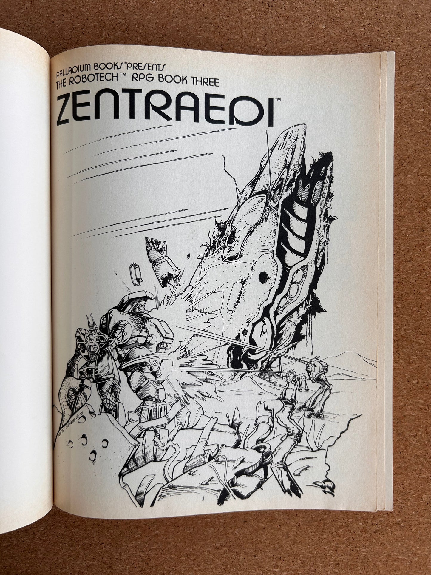Robotech RPG Book Three Zentraedi - Palladium Books Paperback (1992)