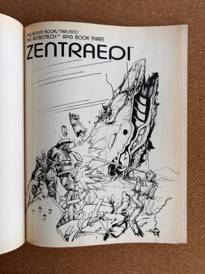 Robotech RPG Book Three Zentraedi - Palladium Books Paperback (1992)
