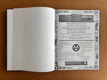 Warhammer Fantasy Roleplay 2nd Ed - Paths of the Damned Ashes of Middenheim  - Black Library Hardcover (2004)