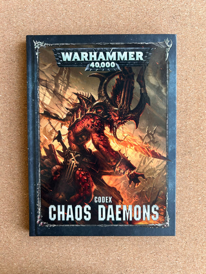 Warhammer 40K 8th Edition - Chaos Daemons Codex - Games Workshop Hardcover (2018)