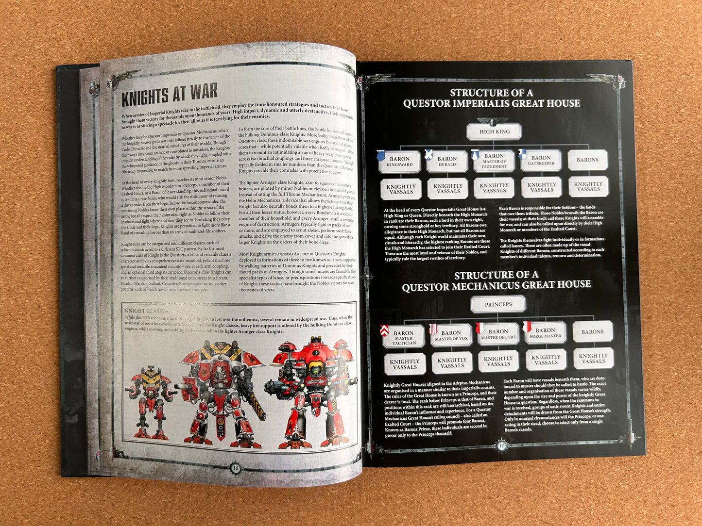 Warhammer 40K 8th Edition - Imperial Knights Codex - Hardcover (2018)
