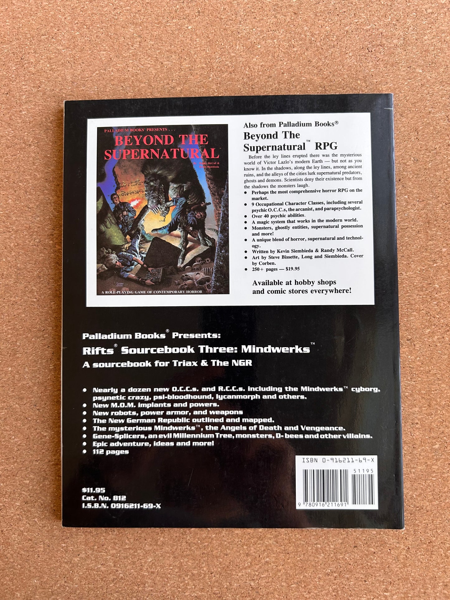 Rifts Sourcebook Three: Mindwerks - Palladium Books Paperback (1995)