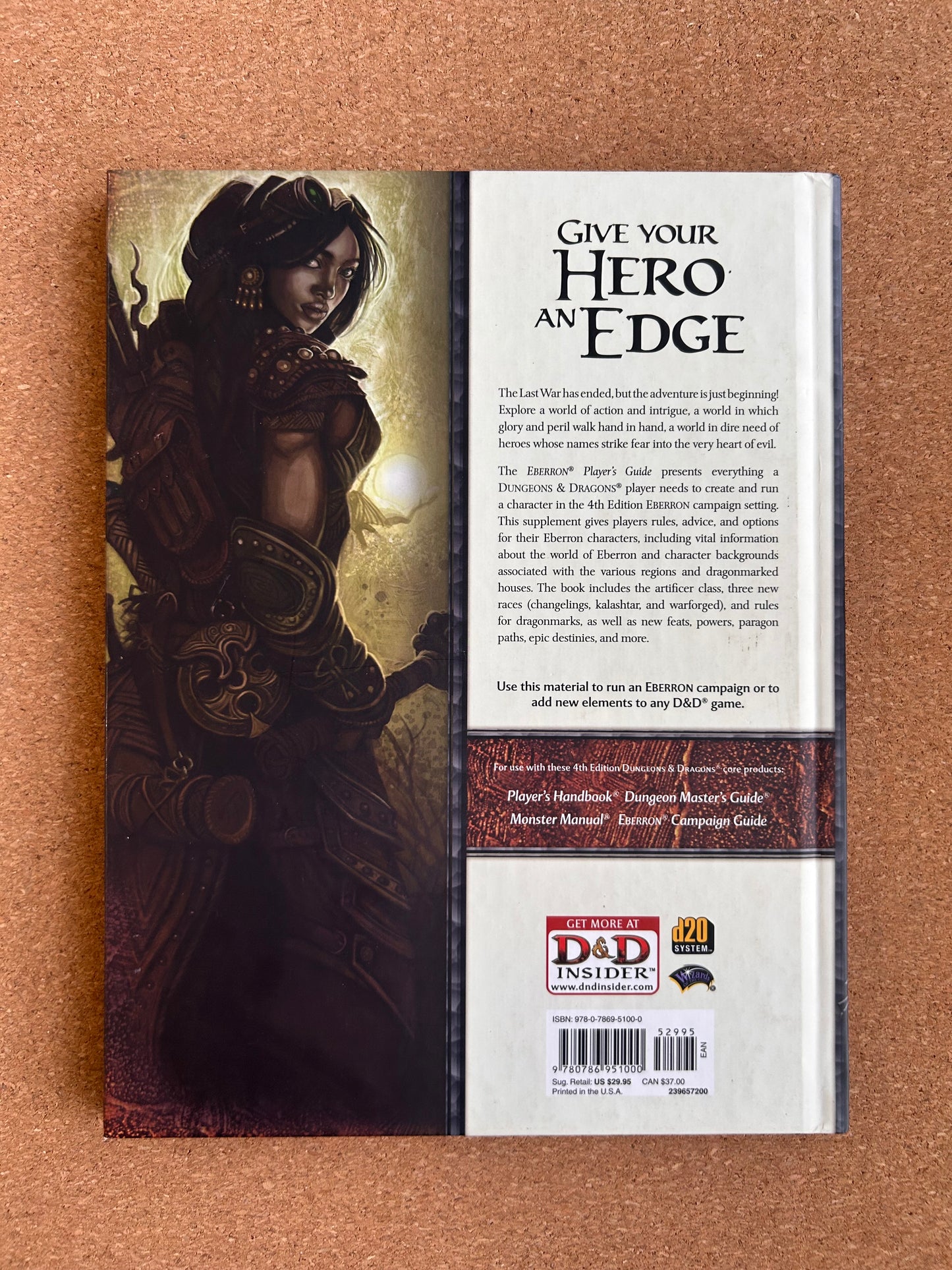 Dungeons & Dragons 4th Edition - Eberron Player’s Guide - WOTC Hardcover (2009)