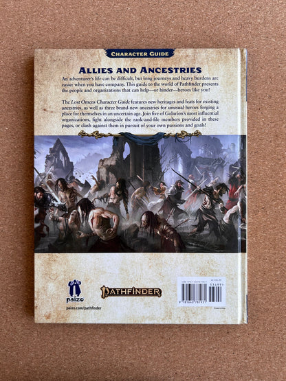 Pathfinder Second Edition - Lost Omens Character Guide - Paizo Hardcover (2019)