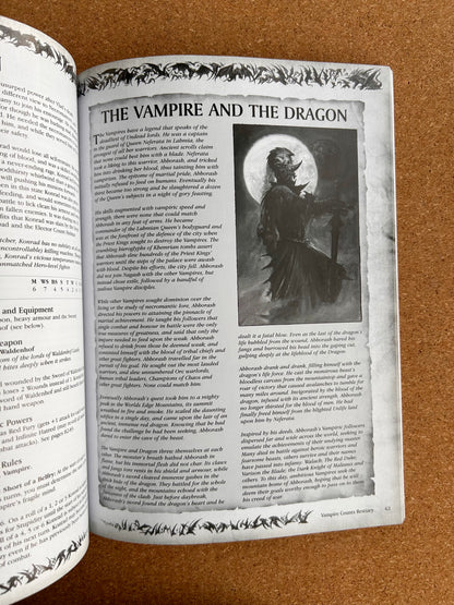 Warhammer Fantasy Armies Codex - Vampire Counts - Games Workshop Paperback (2008)
