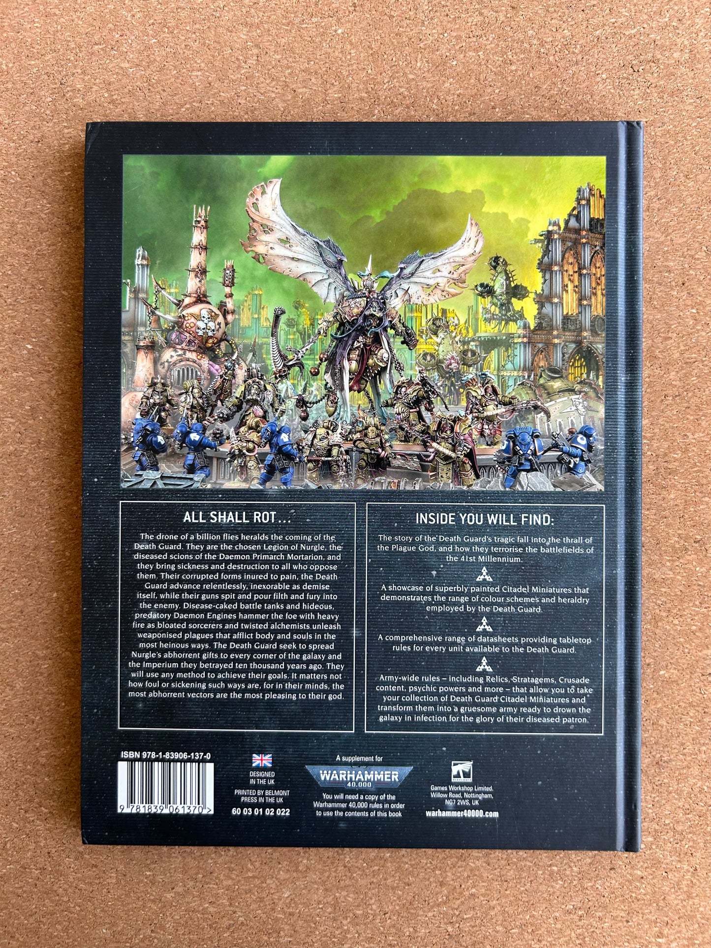Warhammer 40K 9th Edition - Death Guard Codex - Games Workshop Hardcover (2020)