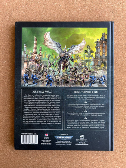 Warhammer 40K 9th Edition - Death Guard Codex - Games Workshop Hardcover (2020)