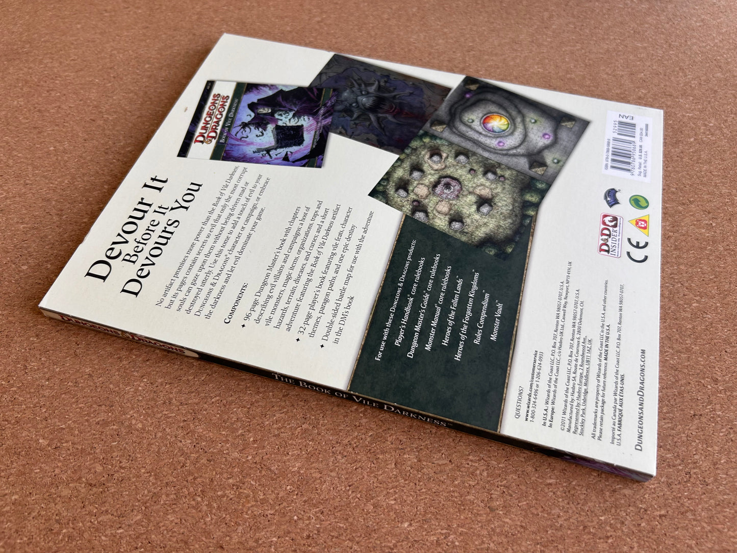 Dungeons & Dragons 4th Edition - The Book of Vile Darkness - WOTC Paperback (2011)