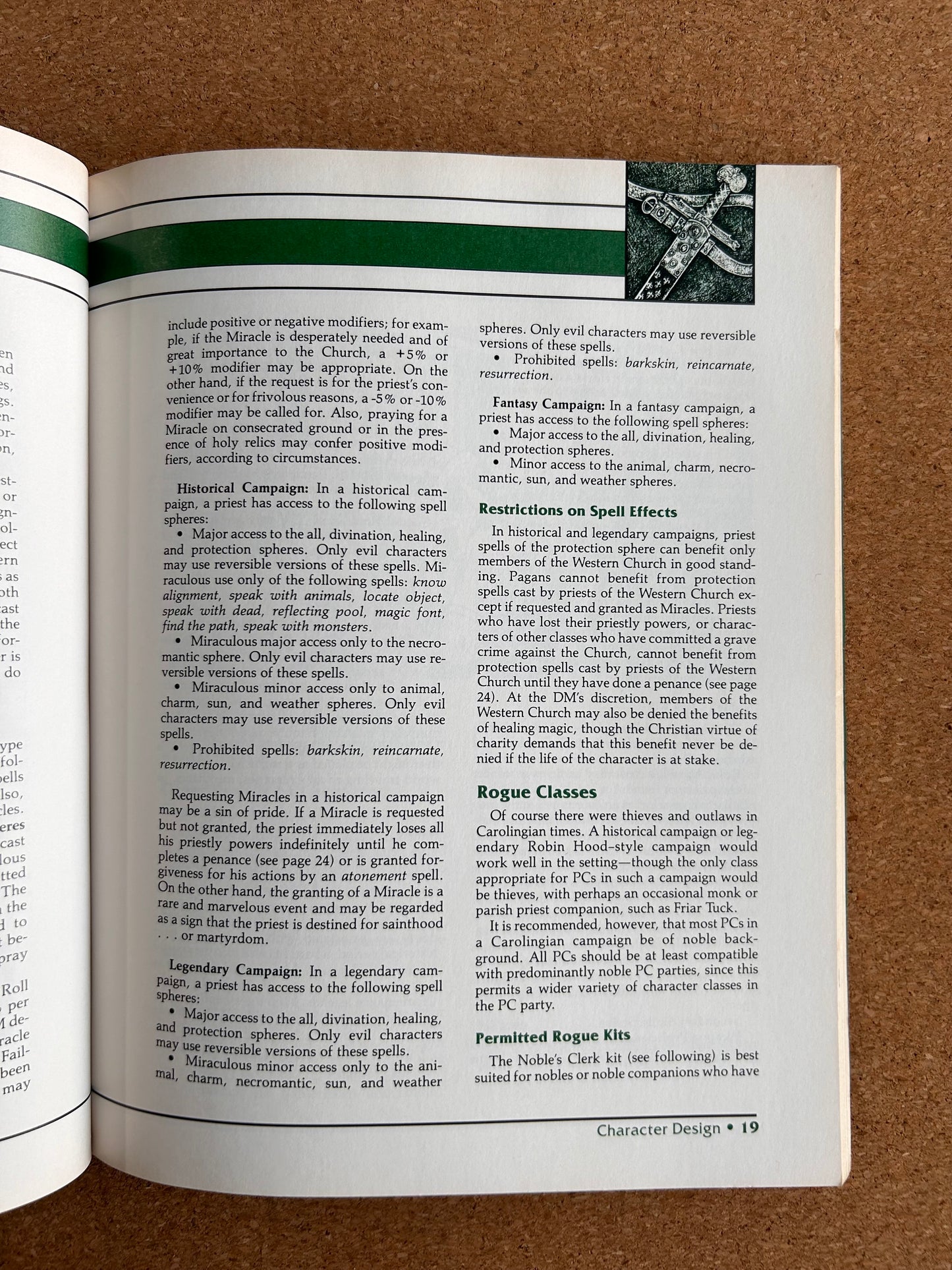 Advanced Dungeons & Dragons Historical Reference - Charlemagne’s Paladins Campaign Sourcebook - HR2 TSR9323 - Paperback (1992) with Map