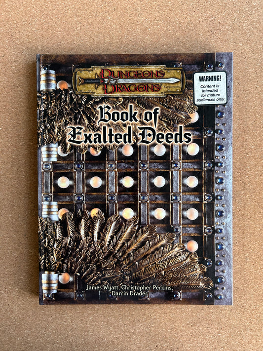 Dungeons & Dragons 3.0/3.5 - Book of Exalted Deeds - WOTC Hardcover (2003)