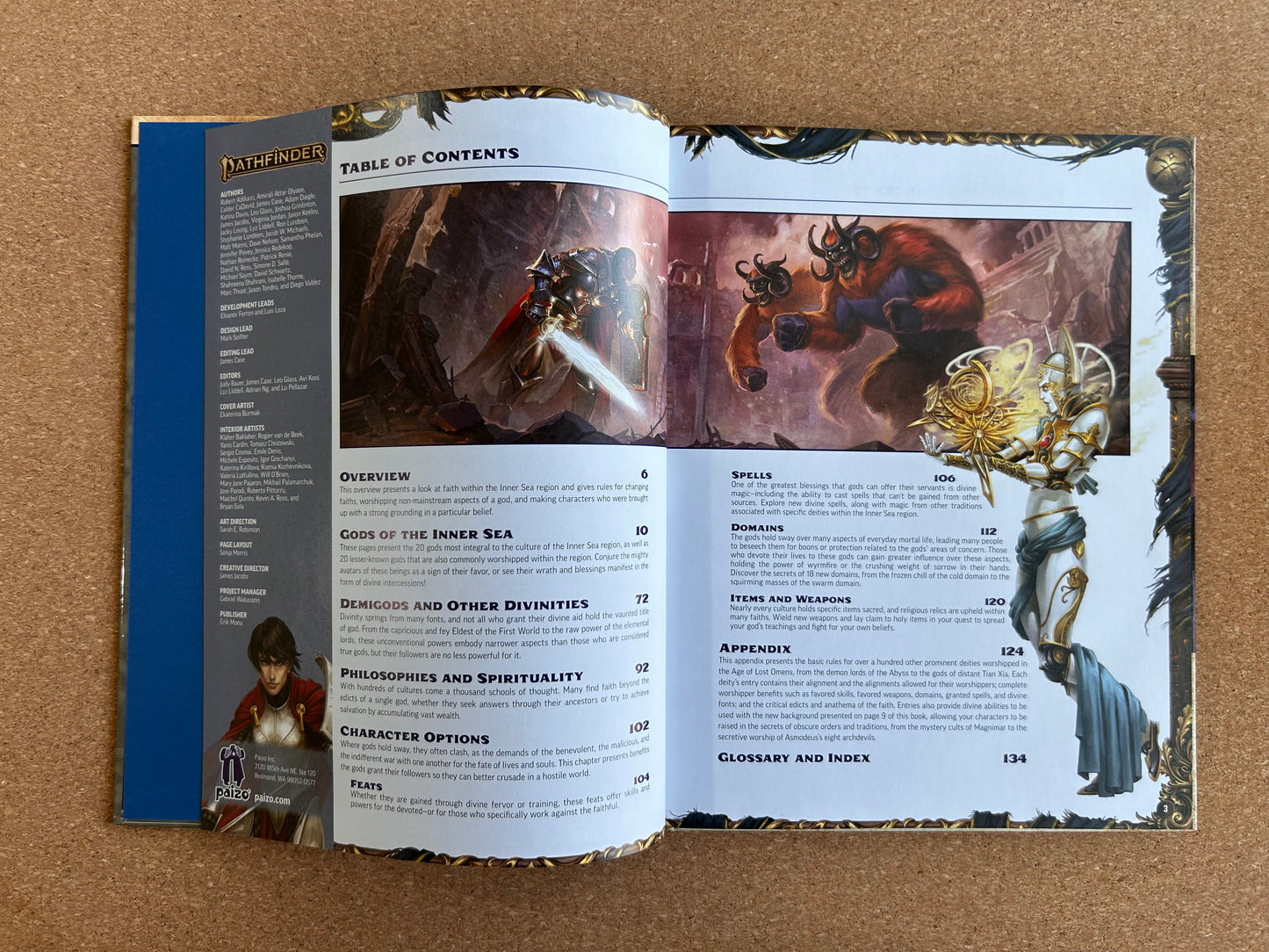 Pathfinder Second Edition - Lost Omens Gods & Magic - Paizo Hardcover (2020)