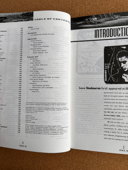 Shadowrun Second Edition - Virtual Realities 2.0 7904 - FASA Paperback (1995)