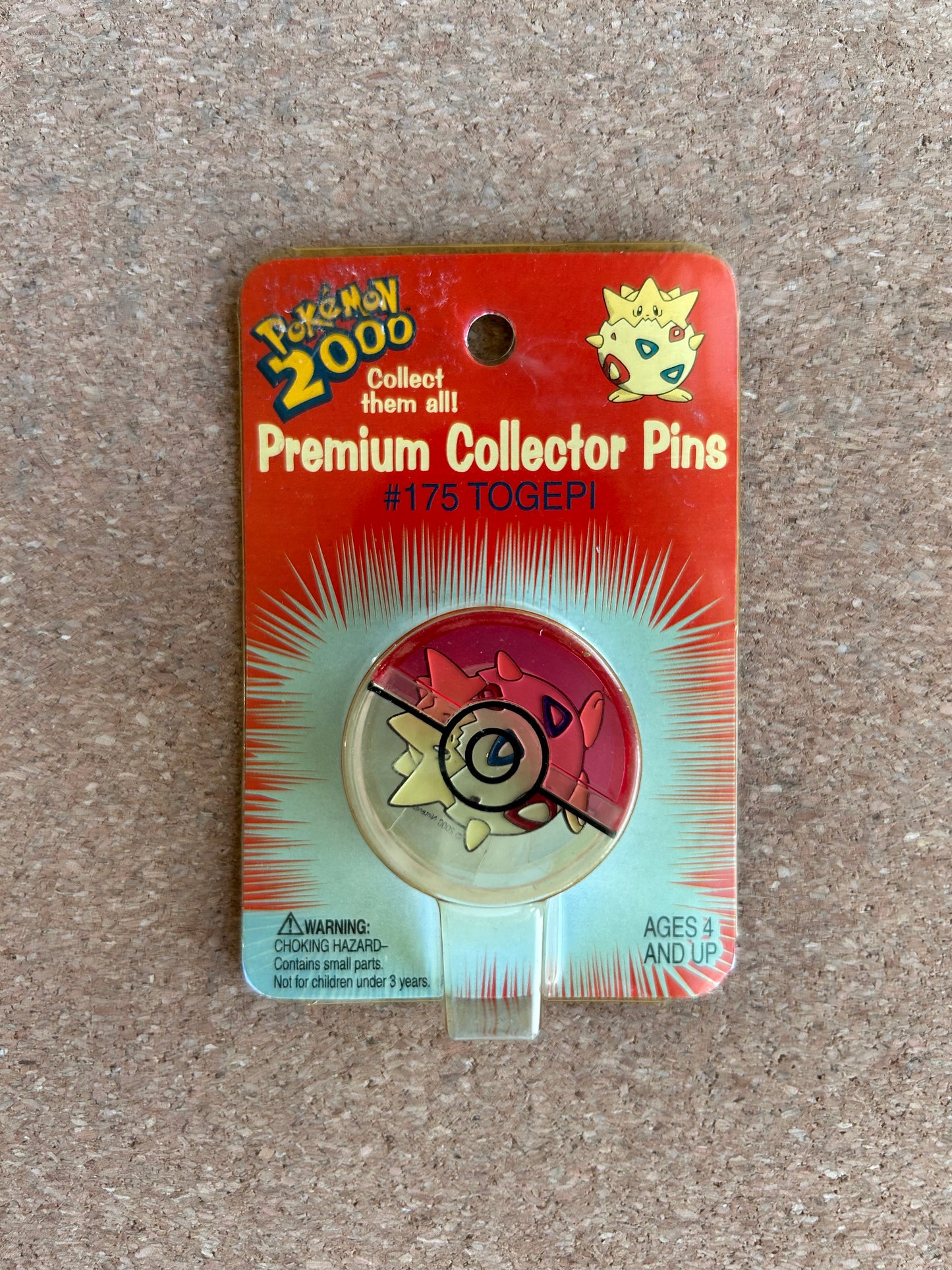 Pokemon 2000 Premium Collector Pins - #175 Togepi - Nintendo (2000)