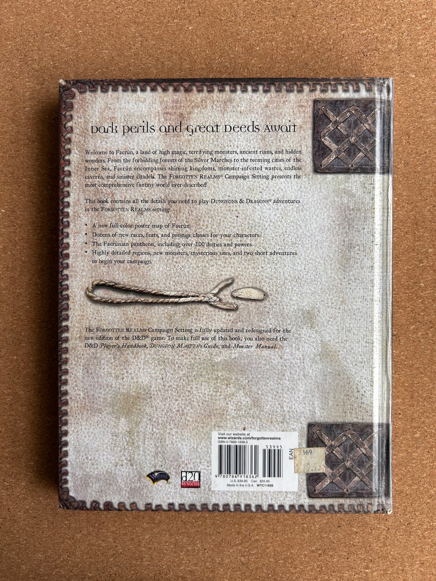 Dungeons & Dragons 3.0/3.5 Forgotten Realms - Campaign Setting - WOTC Hardcover (2001)