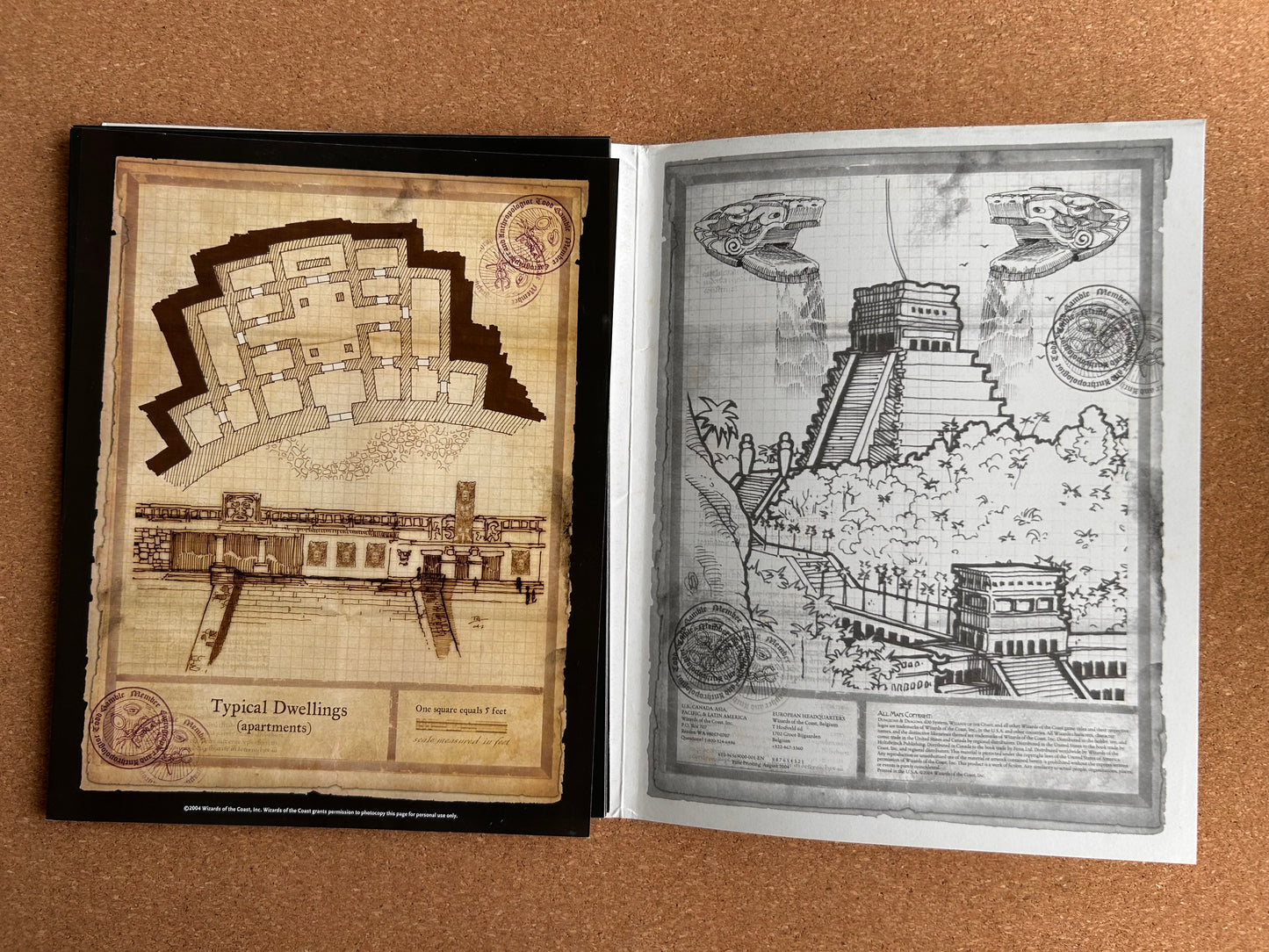 Dungeons & Dragons 3.0/3.5 - Map Folio II - WOTC Booklet (2004)