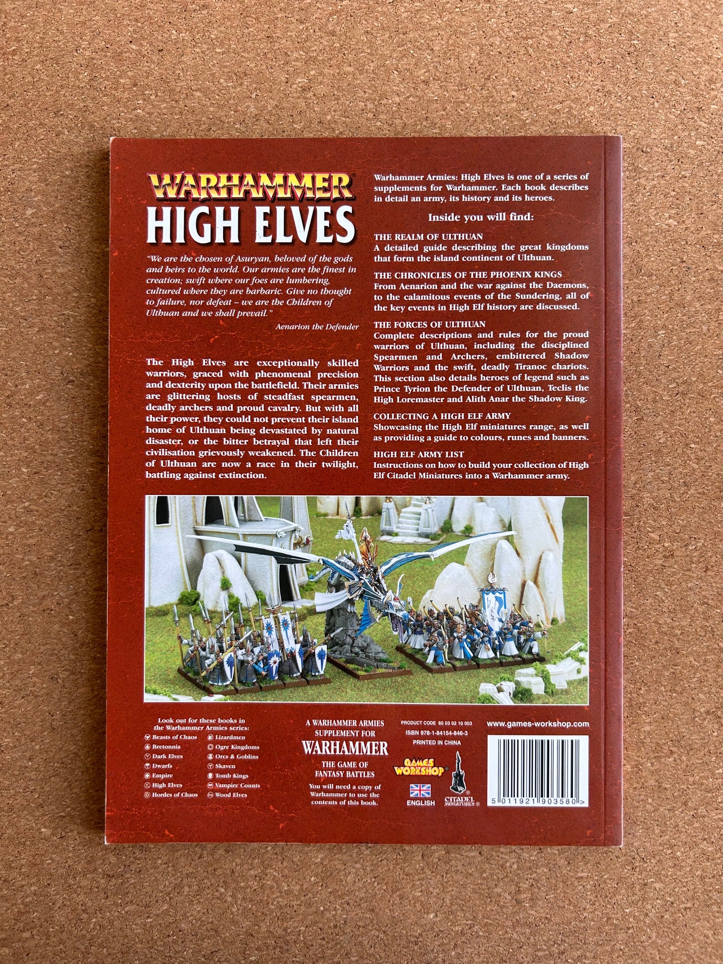 Warhammer Fantasy Armies Codex - High Elves - Games Workshop Paperback (2007)