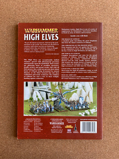 Warhammer Fantasy Armies Codex - High Elves - Games Workshop Paperback (2007)