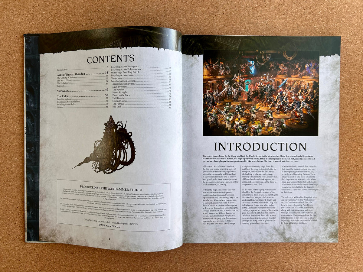 Warhammer 40K Arks of Omen: Abaddon - Games Workshop Hardcover (2022)