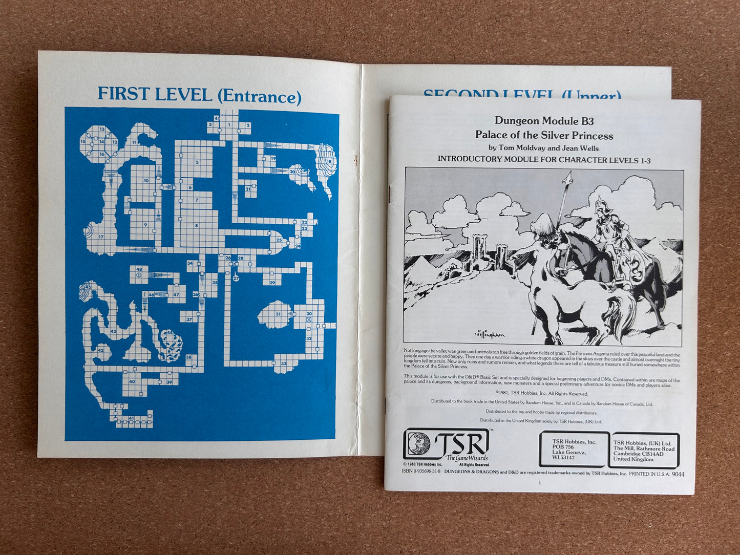Dungeons & Dragons Module B3 - Palace of the Silver Princess - TSR9044 - Paperback (1981)