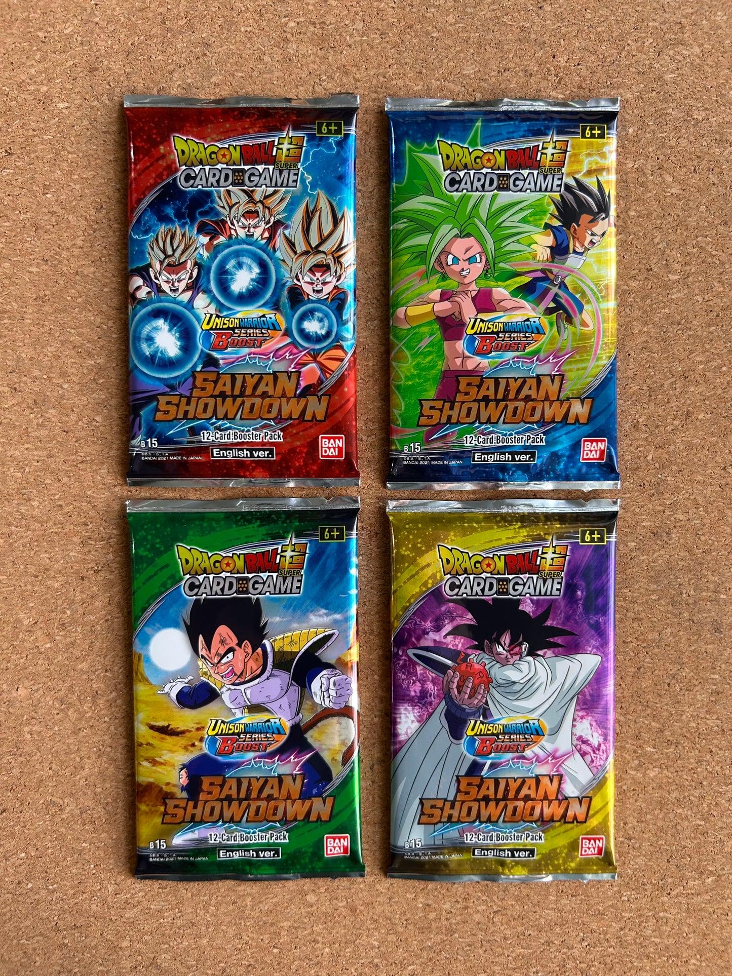 Dragon Ball Super Card Game: Saiyan Showdown [B15] - 12 Card Booster Pack - English