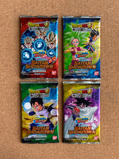 Dragon Ball Super Card Game: Saiyan Showdown [B15] - 12 Card Booster Pack - English