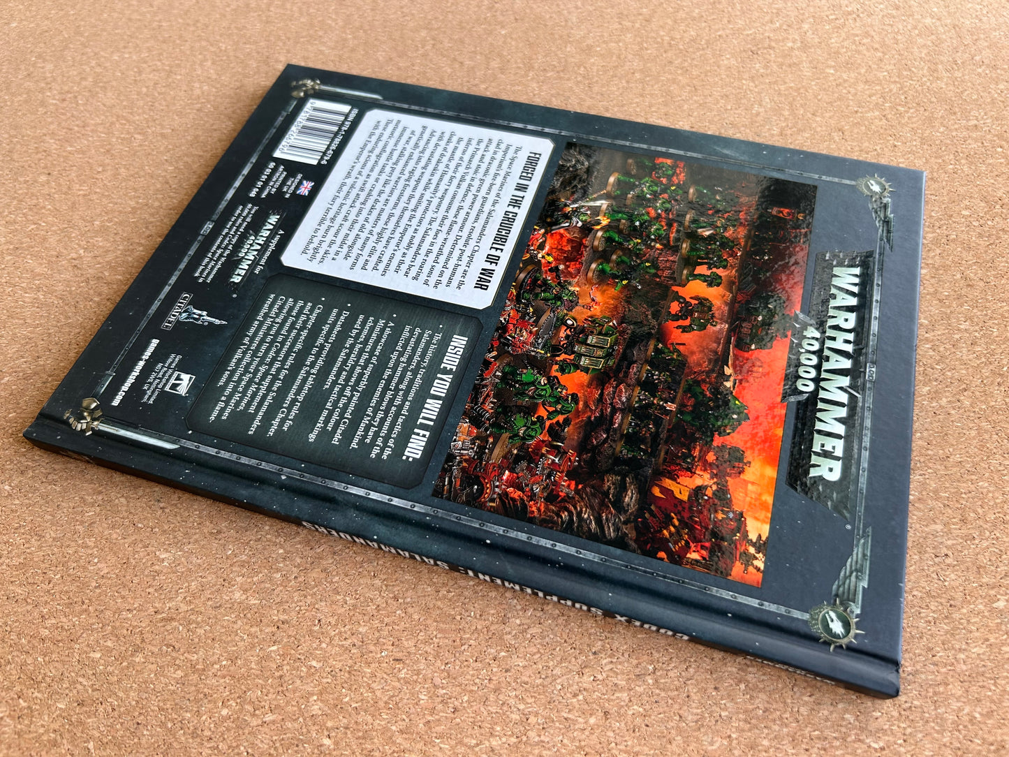 Warhammer 40K 8th Edition - Salamanders Codex Supplement - Games Workshop Hardcover (2019)