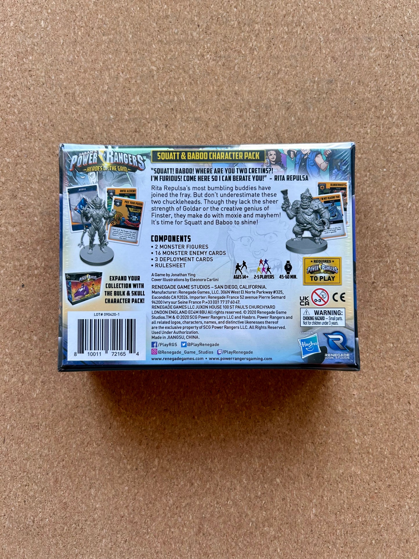 Saban’s Power Rangers Heroes of the Grid: Squatt & Baboo Character Pack - Renegade Game Studios (2020)