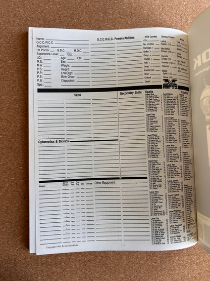 Rifts Sourcebook - Palladium Books Paperback (1995)
