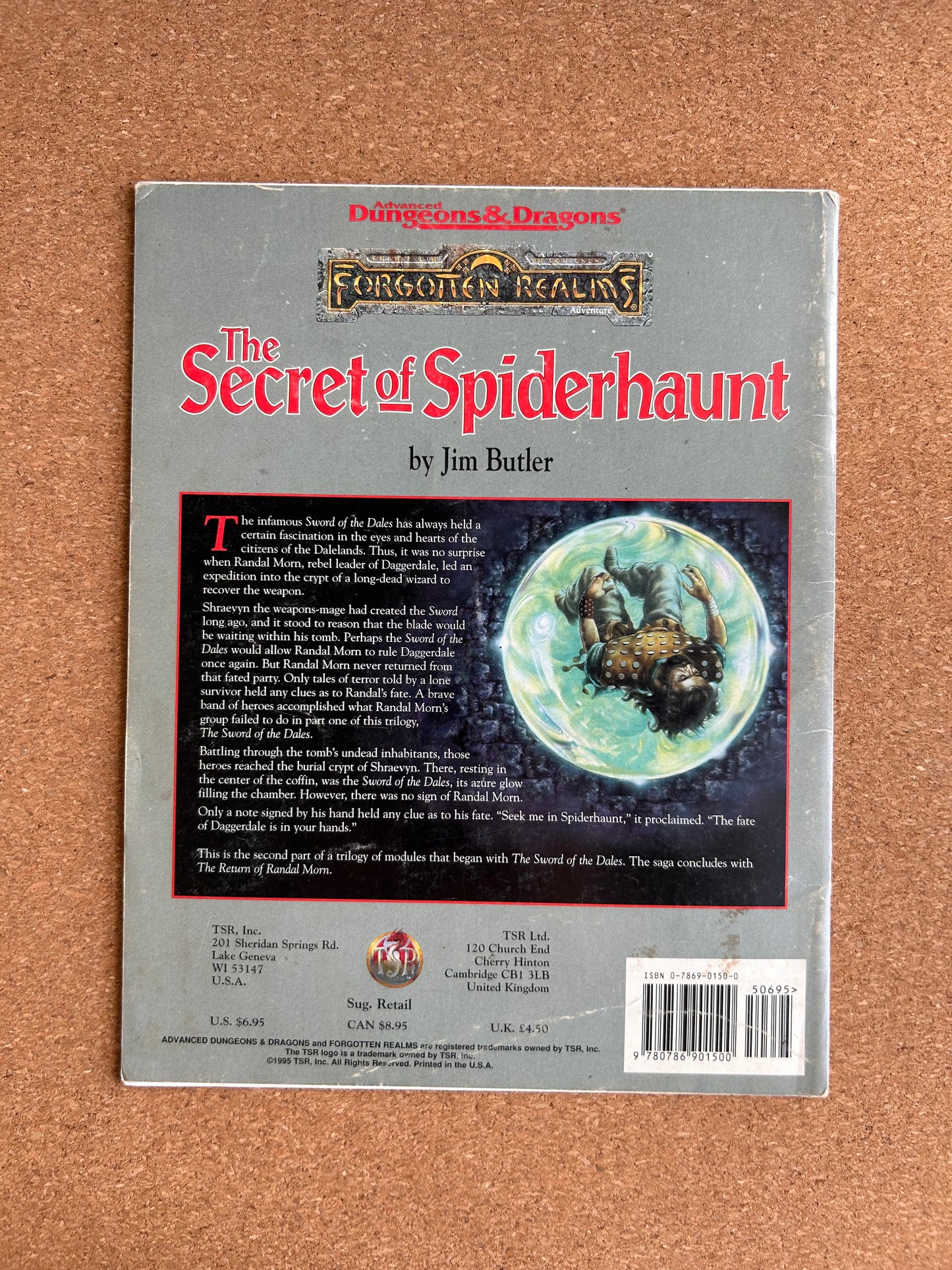 Advanced Dungeons & Dragons Forgotten Realms Adventure - The Secret of Spiderhaunt - TSR9485 - Paperback (1995)