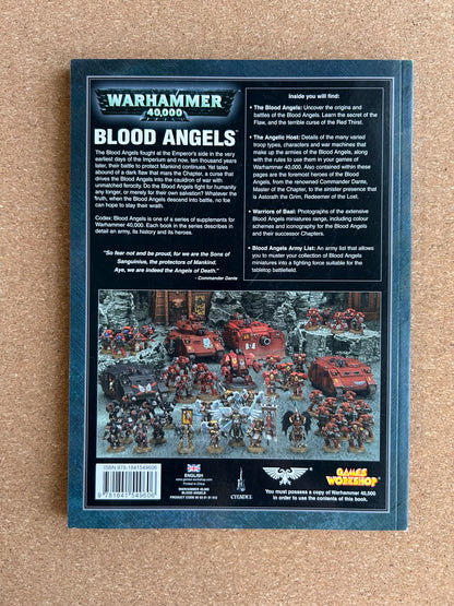 Warhammer 40K 4th Edition - Blood Angels Codex - Games Workshop Paperback (2009)